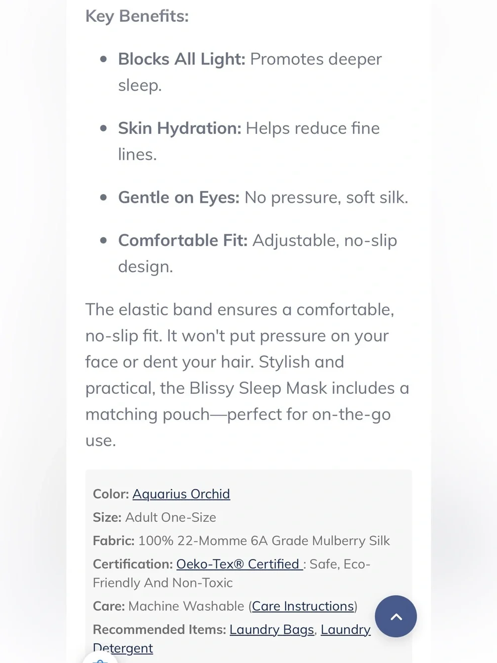 Blissy Limited Edition Zodiac Floral Silk Sleep Mask and Pillowcase Bundle - NWT